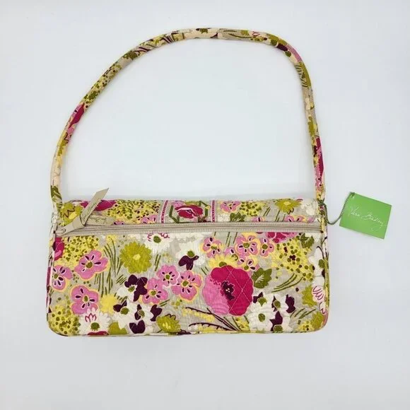 Vera Bradley Knot Just A Clutch Shoulder Bag Make Me Blush Retired Quilted Soft - Picture 2 of 13